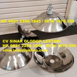 Kap Lampu Industri Stainless Steel E27 Diameter 36cm